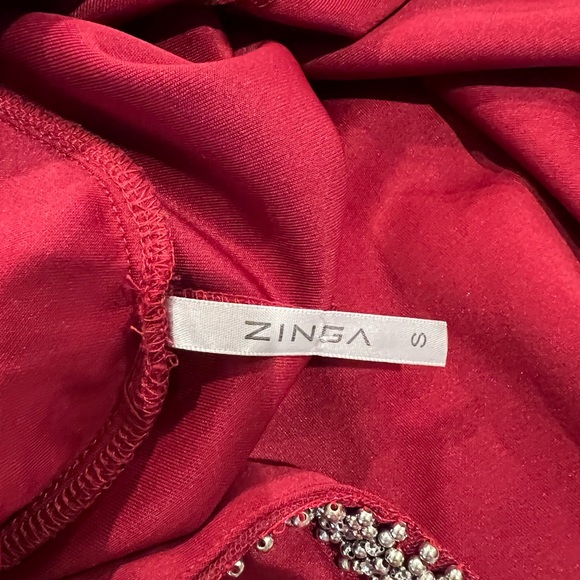 Zinga Dress mini studded open v back  sz Small - Picture 7 of 10